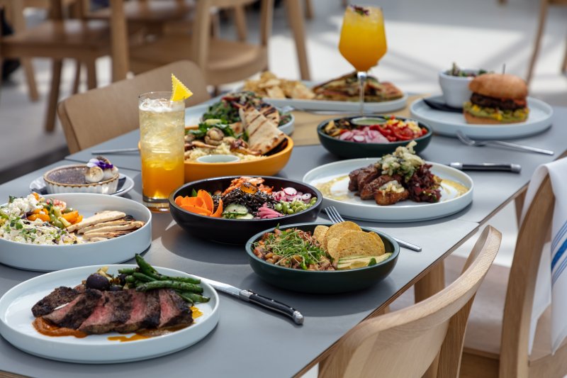 A table with different dishes. Photo: Jeff Mace